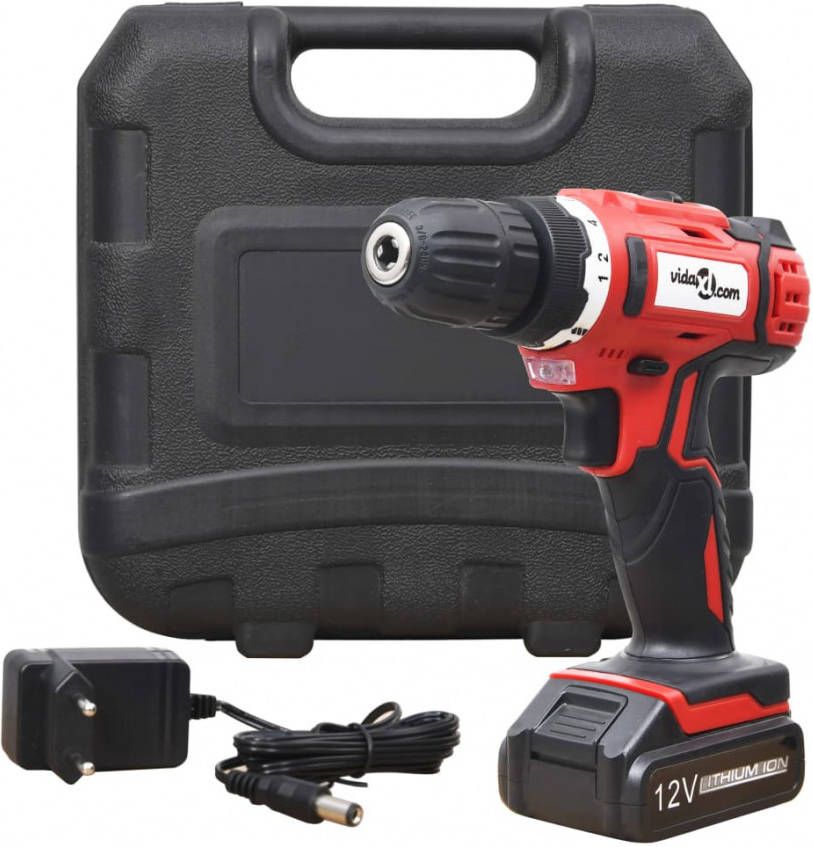 VIDAXL Accuboormachine Li ion 12 V