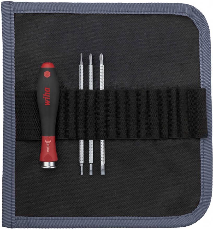 Wiha 4 delige Schroevendraaiertas met wisselschachtenset SYSTEM 4