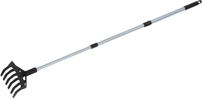 Maximex 2 in 1 tuinschoffel met cultivator Zilverkleur/Zwart